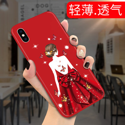 女神苹果x手机壳xsxr防摔可爱