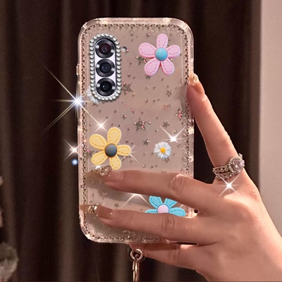 春天闪钻巨好看适用三星zfold7手机壳防摔W22硅胶W21软壳ZFlip1/2026年ZFlip3小众ZFold3高级感ZFlip外壳