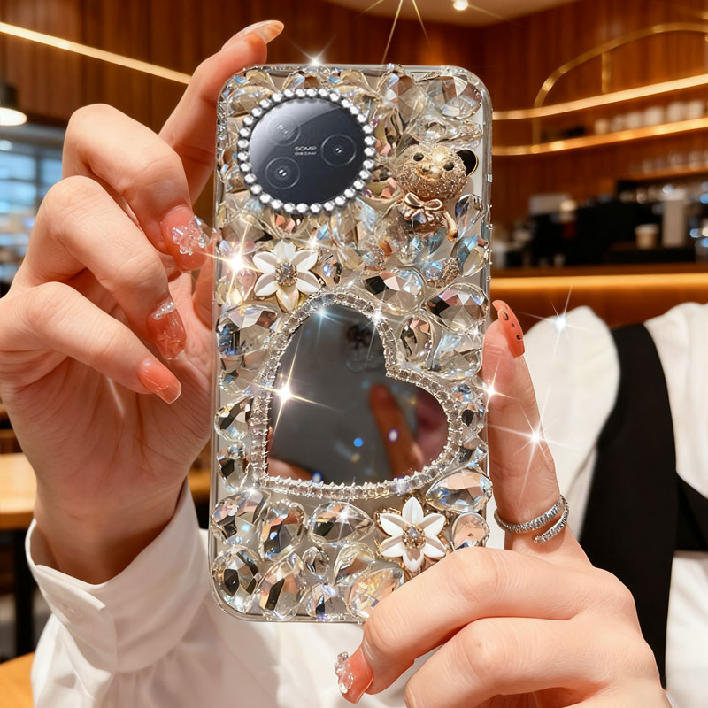 高端奢华镶钻手机壳，不掉钻，不发黄
