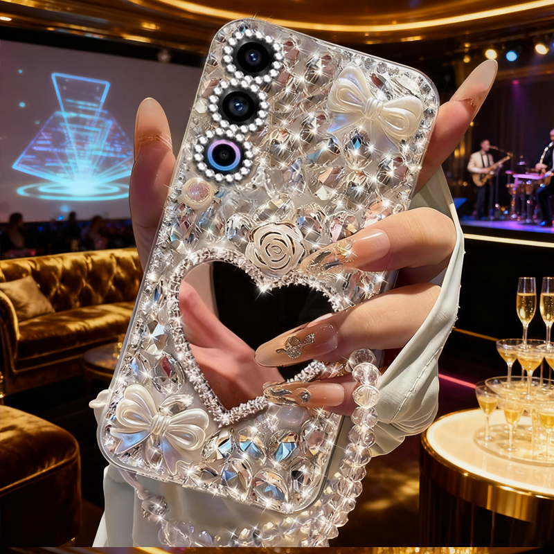 高端奢华镶钻手机壳，不掉钻，不发黄