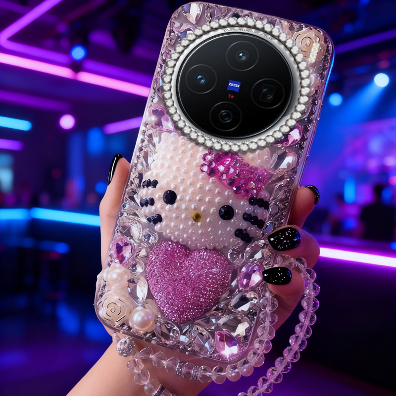 高端奢华镶钻手机壳，不掉钻，不发黄
