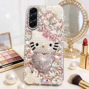 亮晶晶奢华带钻适用三星A56 5G手机壳/2026年S25Ultra巨好看A24网红A22 5G新款S25+夏A55 5G硅胶S26保护套S24