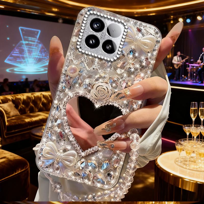 高端奢华镶钻手机壳，不掉钻，不发黄