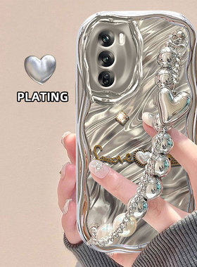 电镀奢华高端亮片适用OPPOReno12/11/10手机壳2024女9Pro十+新款reon3元气版4se全包5k防摔0pp0/k11x/k9s/k7