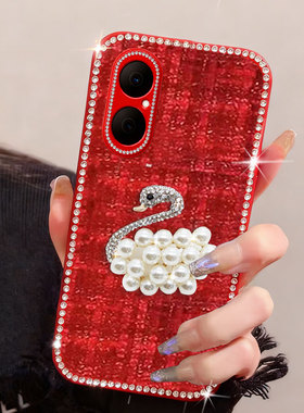 红色过年新年款适用华为畅享80手机壳女款70喜庆9Plus布艺30镶钻50Plus高端 60本命年60M新品10Plus保护套60x