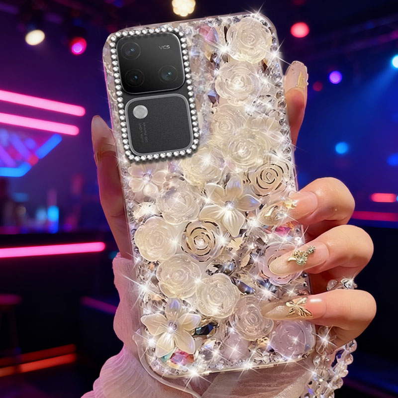 高端奢华镶钻手机壳，不掉钻，不发黄