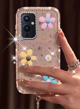 春天闪钻巨好看适用oneplus1+一加9手机壳新款10T女款8透明13硅胶9R软壳AcePro网红ace3新品10Pro小众Ace镶钻