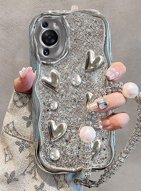 高级感奶油爆闪适用华为P60手机壳70女P50Pro新款Nova11Pro荣耀X50/X40/X30小众100保护套90PR0全包Mate40Pro