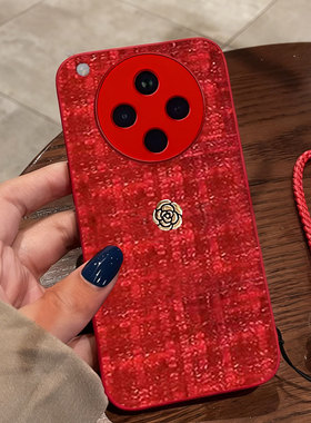 红色本命年布艺小香风适用OPPOFindX8S手机壳喜庆A57 4G过年8S+保护套2/2026年7本命年Ace2春节A32名媛8冬天