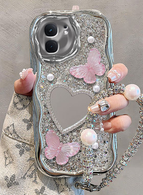 小众高级感爆闪适用iQOONeo9/8/7/6/5手机壳2024新款iq0011s爱酷12Pro全包z1/z3/z5/z7女款vivoy31s/y51s/u3x