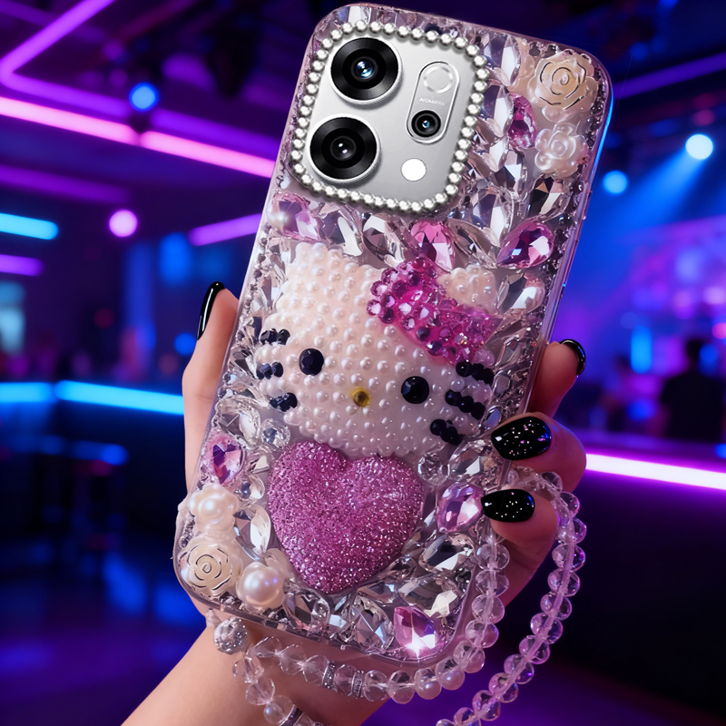 高端奢华镶钻手机壳，不掉钻，不发黄