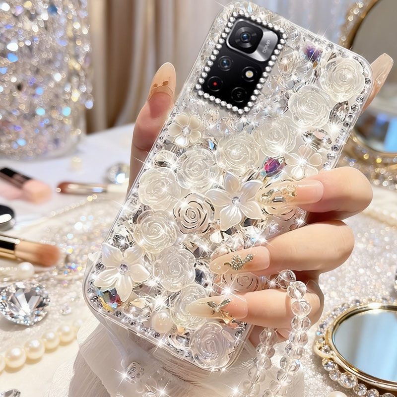 高端奢华镶钻手机壳，不掉钻，不发黄