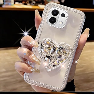高级闪钻带支架适用OPPOk13手机壳小众A6GT巨好看A5plus镶钻K9S网红RENO5PRO 爆款K9X新品A97 马年A1 保护套