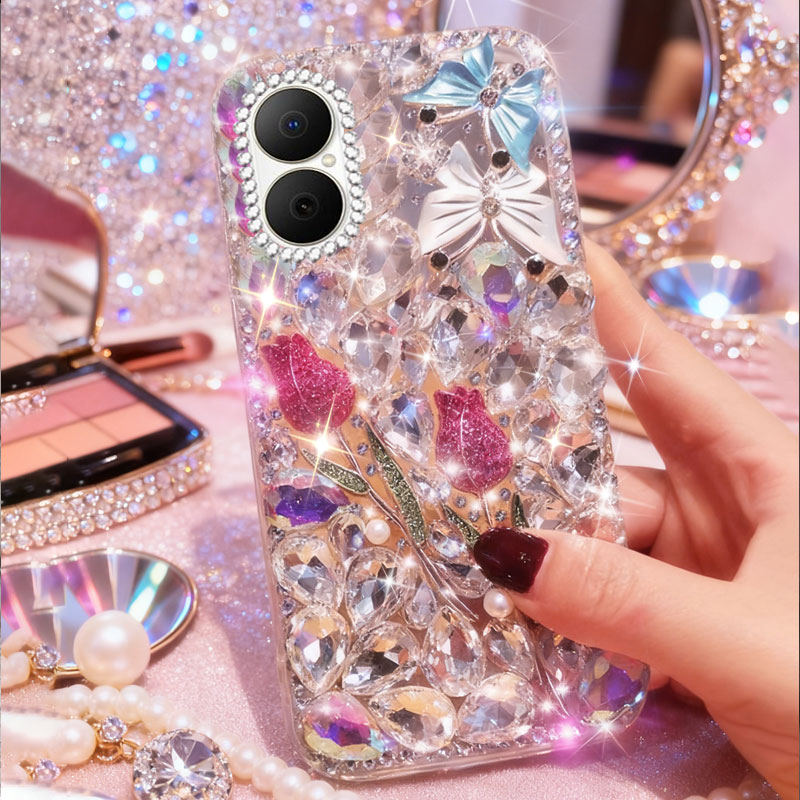 高端奢华镶钻手机壳，不掉钻，不发黄