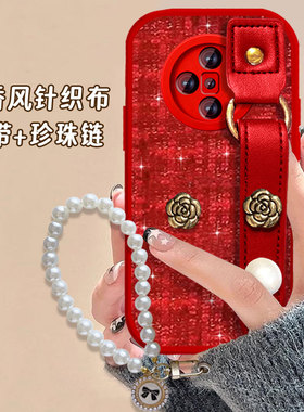 2026红色布艺小香风适用OPPOFindX7手机壳结婚8S女款A55s全包A32保护套8春节8ultra马年A36新年款K10本命年