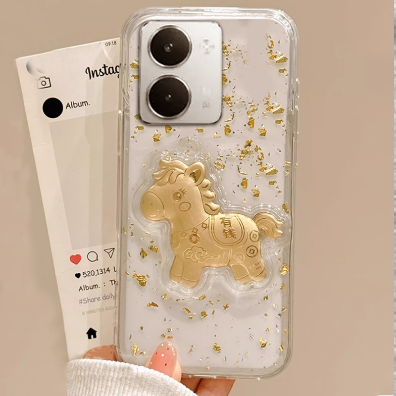 2026马年新款，透明高级金箔，不发黄