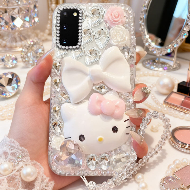 高端奢华镶钻手机壳，不掉钻，不发黄