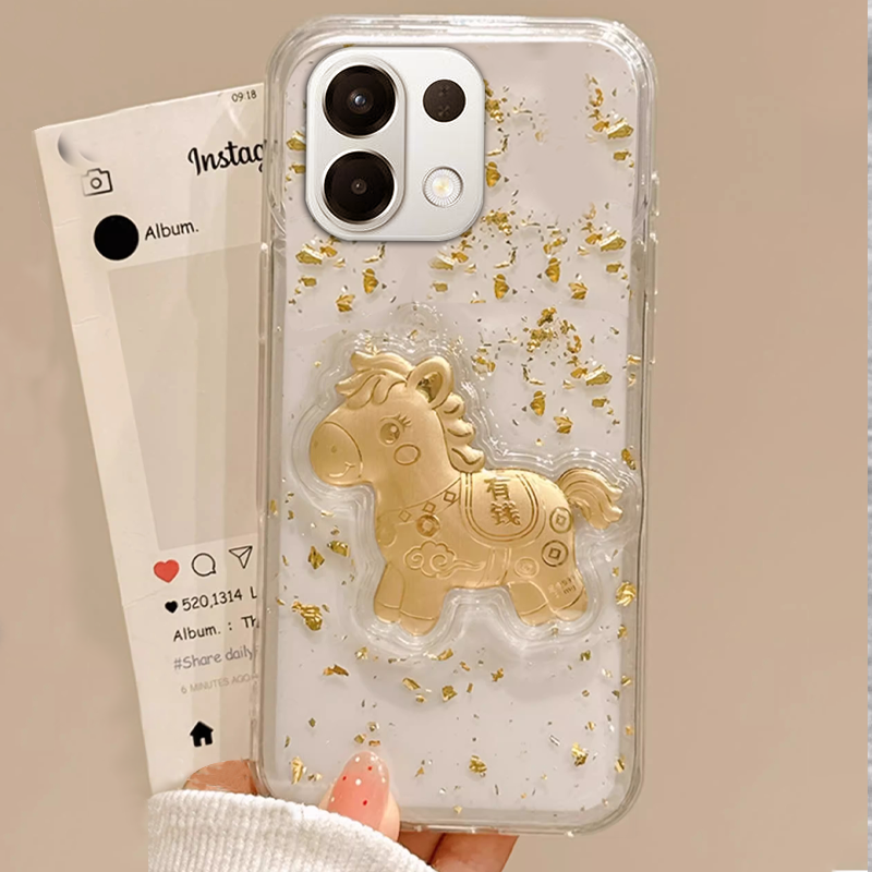 2026马年新款，透明高级金箔，不发黄