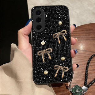 春季新款闪光皮适用三星GalaxyS24手机壳爆款S20+高级感S26ultra硅胶S24+全包S23Ultra保护套S23新品S23+网红