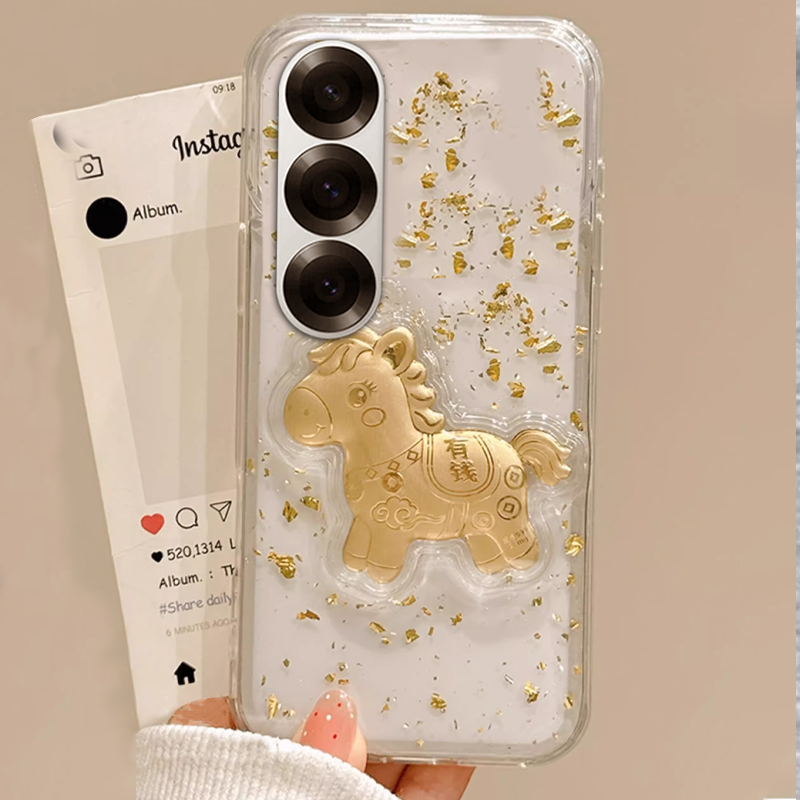 2026马年新款，透明高级金箔，不发黄