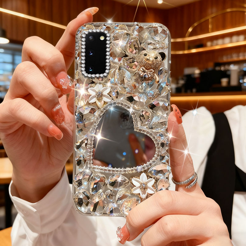 高端奢华镶钻手机壳，不掉钻，不发黄
