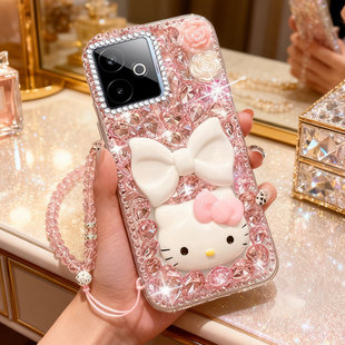 2026卡通镶钻适用realme真我GT7手机壳外壳V50网红V11本命年13防摔11全包Q3高级感GT5新款 V20可爱GT水钻GT2