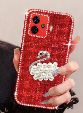 红色过年新年款适用iQOOZ9手机壳防摔5活力版布艺U5x/2026年Z7i结婚Z9喜庆Z8高端U3x春节Z5针织Z8X保护套5SE