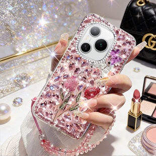 50SE水钻GTPro硅胶50Plus新款 高级奢华闪钻适用荣耀power2手机壳 2026年9x高级感80SE防摔20全包200女款