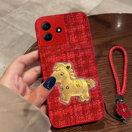 新年马上有钱适用Redmi红米Note14手机壳结婚9 4G防摔11 /2026年14外壳8本命年13R秋冬12布艺8A名媛13冬天