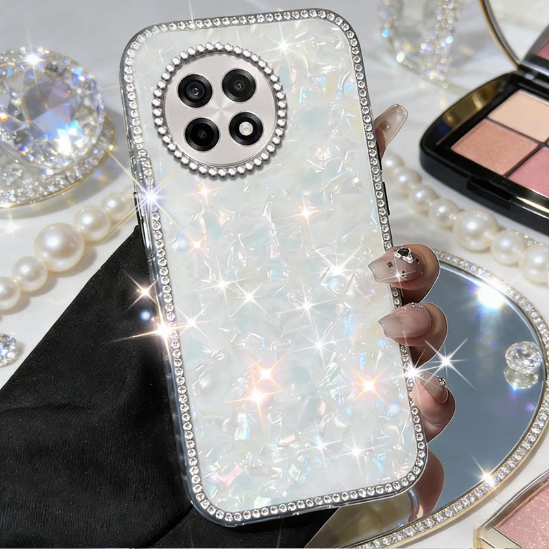 高级镶钻七彩贝壳适用oneplus1+一加ace5手机壳网红13新品15小众9R全包Ace2新款ace3Pro保护套turbo6v/2026年