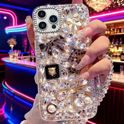 2026新年镶钻适用苹果iPhone16promax手机壳春节8保护套X新款17马年12水钻11Pro过年XR外壳14本命年7女款13