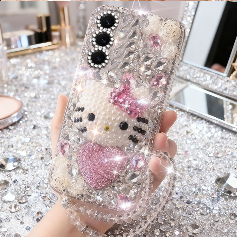 高端奢华镶钻手机壳，不掉钻，不发黄