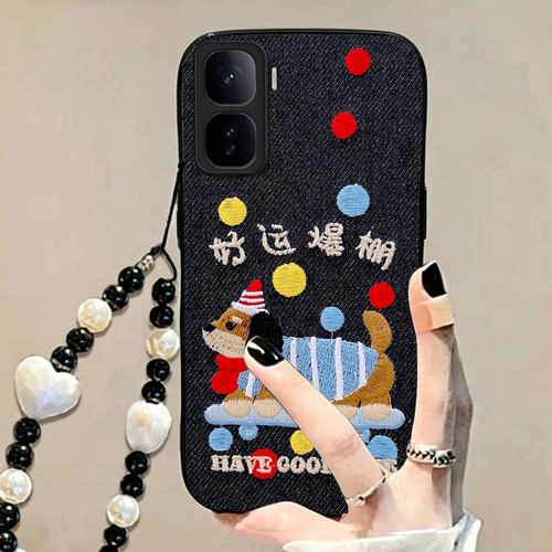 真刺绣牛仔布，防摔耐磨，不掉色