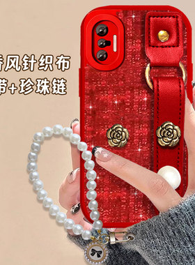 2026红色布艺小香风适用vivoX70手机壳外壳X100S新款x100全包X27本命年X300防摔X100S马年X200mini保护套