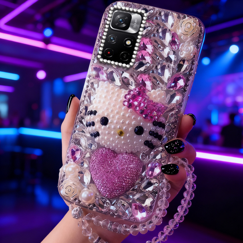 高端奢华镶钻手机壳，不掉钻，不发黄