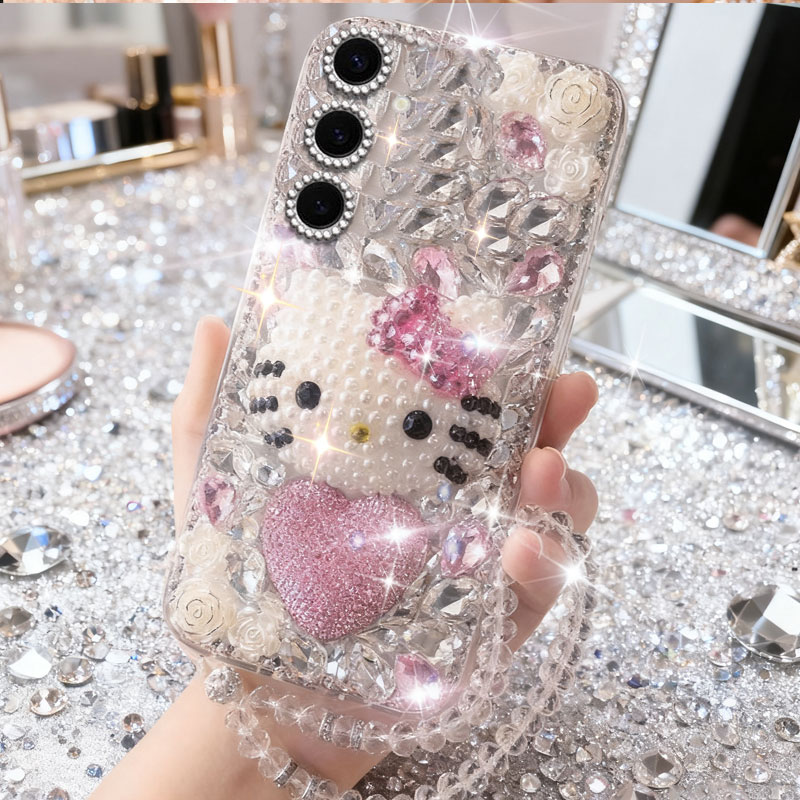 高端奢华镶钻手机壳，不掉钻，不发黄