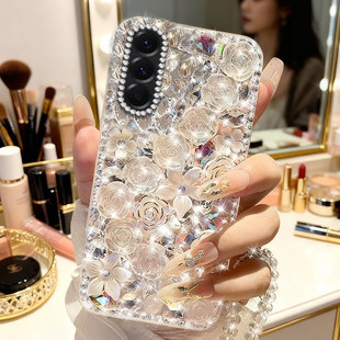 2026高端镶钻适用三星A56 5G手机壳外壳A54 5G高级感A32 4G女款S23满钻A34 5G防摔S21FE保护套A24新款S22奢华