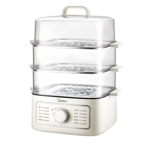 美的电蒸锅三层能蒸能煮14.7升ZGE2323Z03X