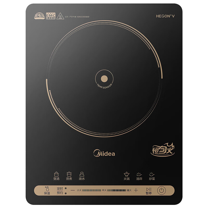 美的（Midea）电磁炉2200W大火力恒匀火技术188mm大线圈22XB19