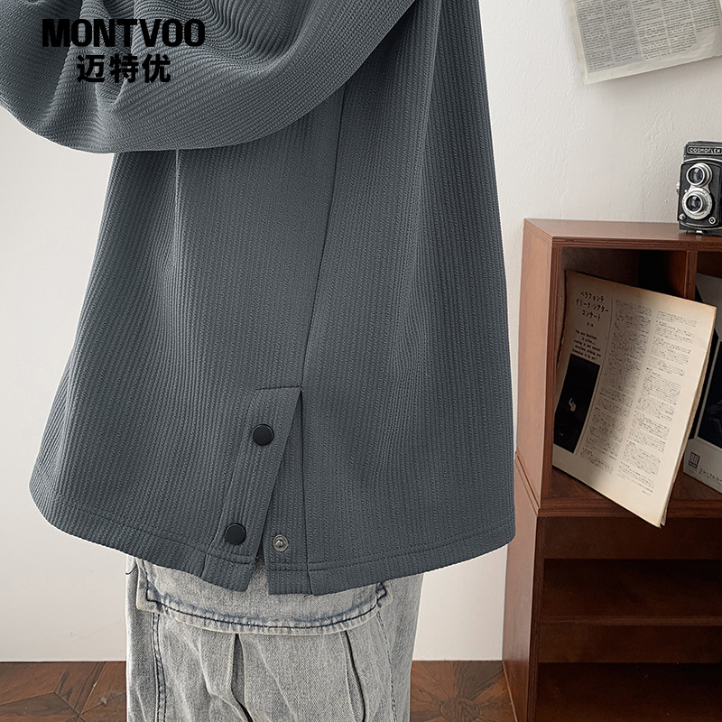 【ins排扣】韩版潮流内搭卫衣t恤