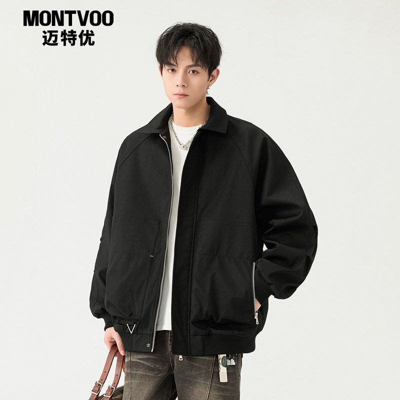 迈特优美式飞行夹克男士春季新款男生休闲工装棒球服秋冬加厚外套,男装,夹克,淘宝优惠券,粉丝福利购,淘宝优惠卷
