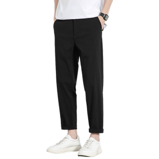 迈特优休闲长裤男2026新款春秋季高级肌理感直筒运动西裤子男