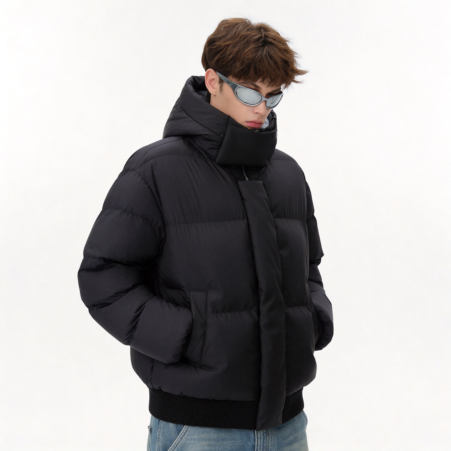 【中性廓形】抗寒连帽棉服外套图片