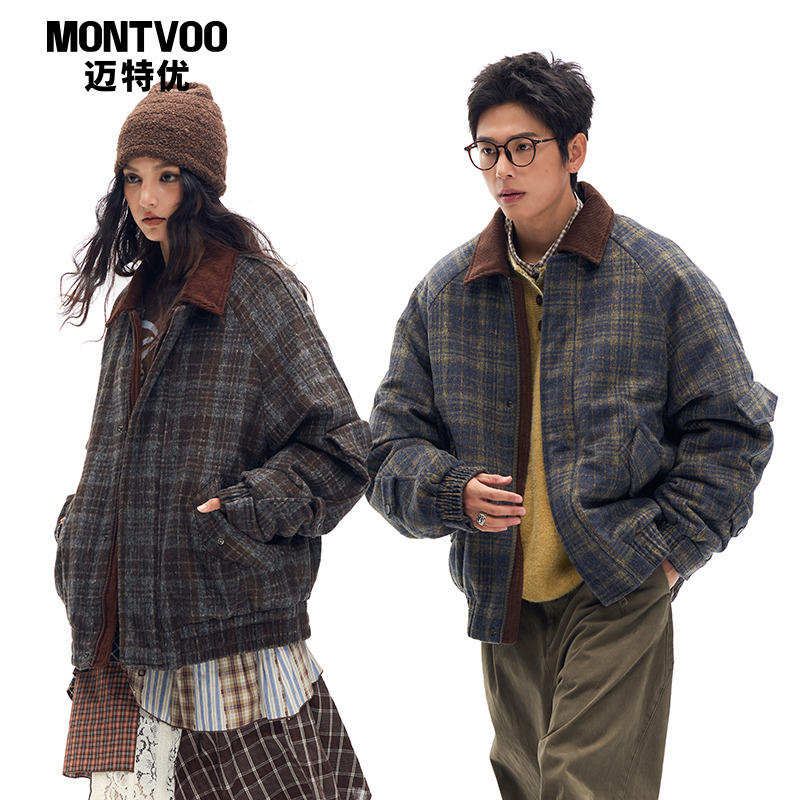 【暖暖入冬】巴恩风格纹羽绒服