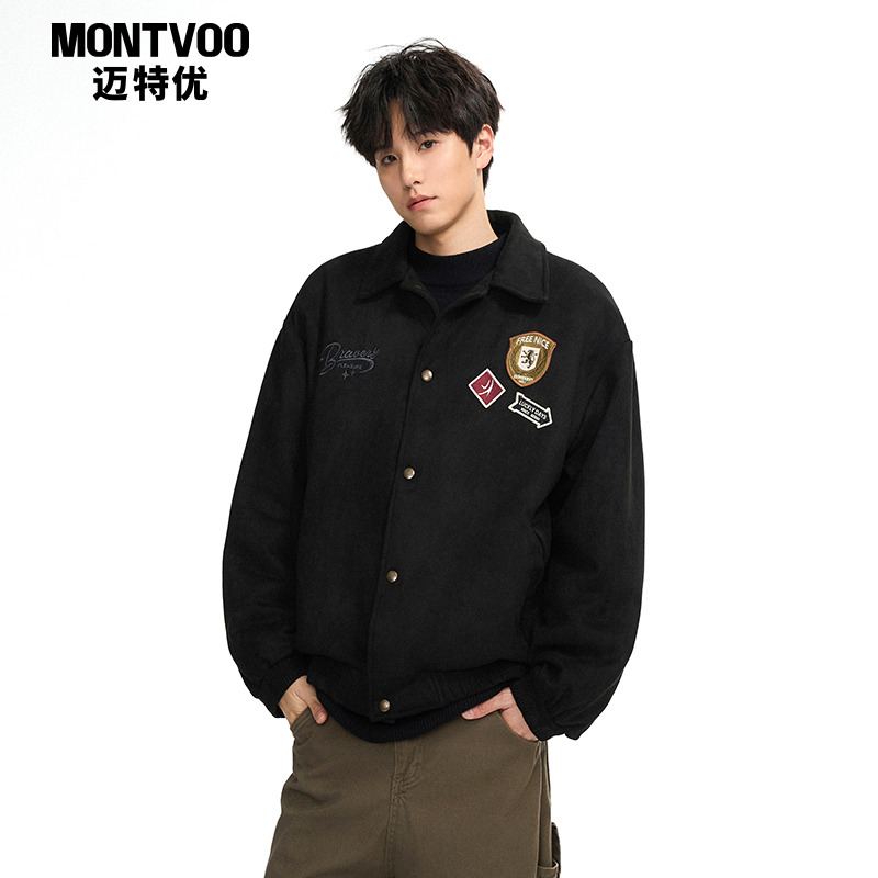 【美式复古】飞行员棉衣外套男