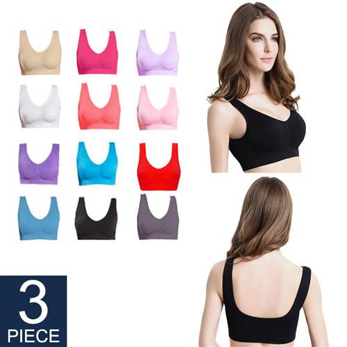 3PCS/lot Seamless Bra with Pads Plus Size Bras for Women Act