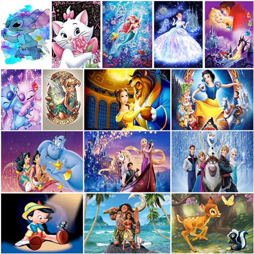 DIY 5D Princess Diamond Painting Stitch Marie Cat Full Roun