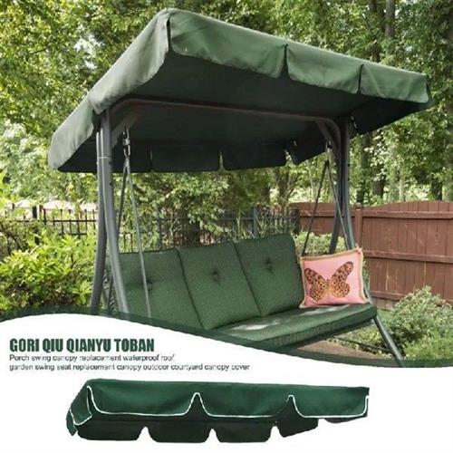 3 Seat Swing Canopies Seat Cushion Cover Set Patio Swing