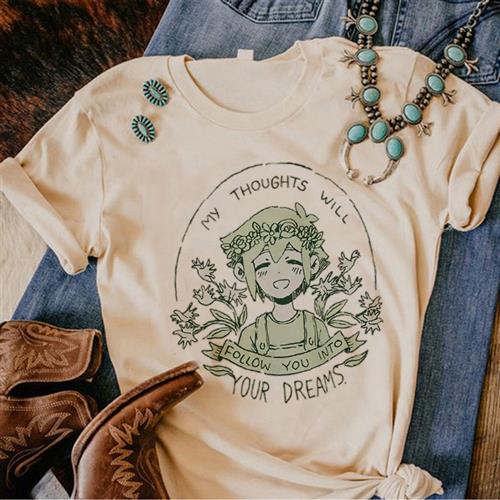 Omori Tee women summer sreetwear graphic t shirt female mang