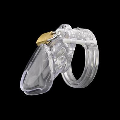 Male Chastity Cock Cage Penis Belt Lock 5 Rings Sex Toys